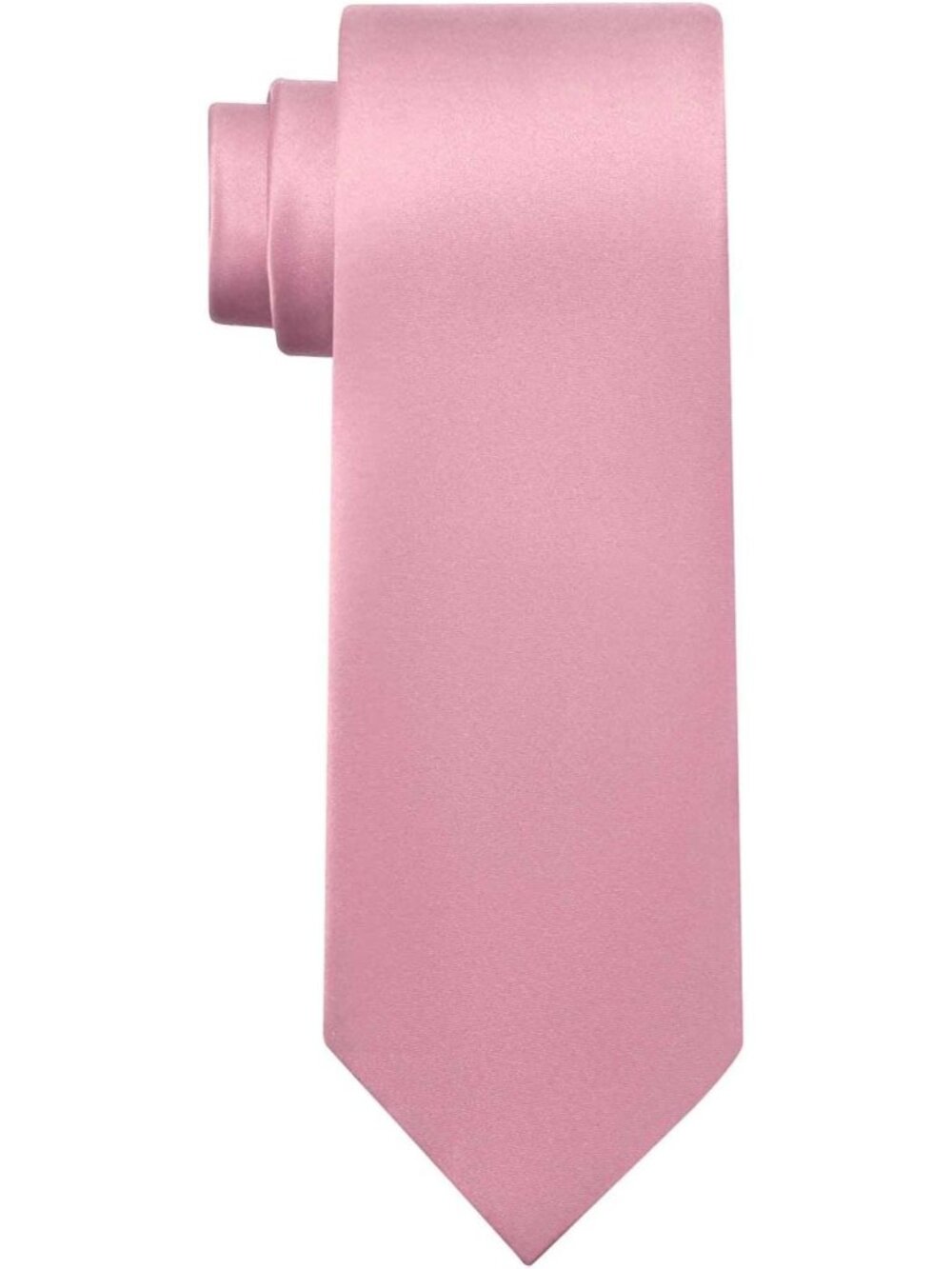 Men Blush Pink Solid Microfiber Plain Formal Silk Necktie For Business Dress Tie